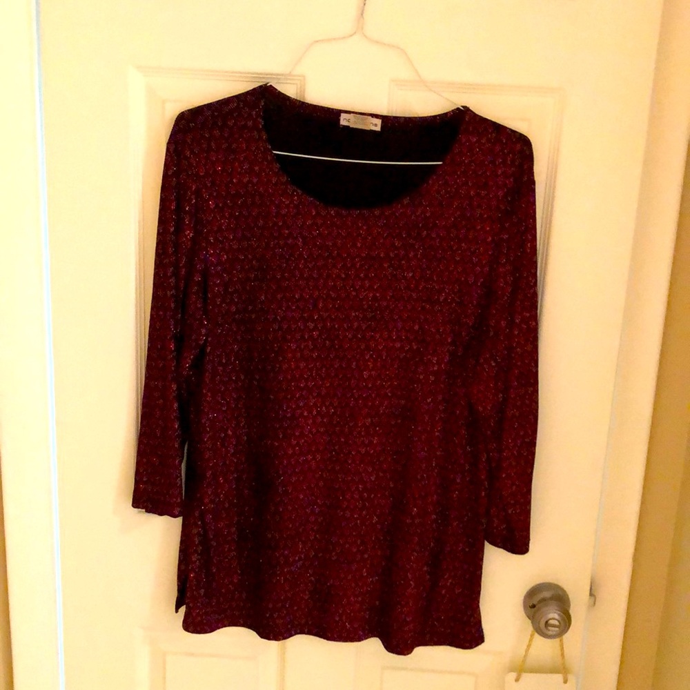 Glittery ladies tunic top